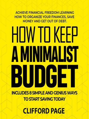 cover image of How to Keep a Minimalist Budget